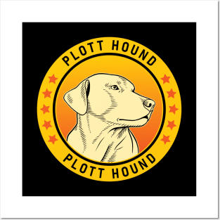 Plott Hound Dog Portrait Posters and Art